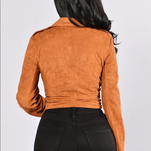 💕❤️😘NWT! SUEDE BELTED JACKET - RUST😘❤️💕 - Picture 4 of 6